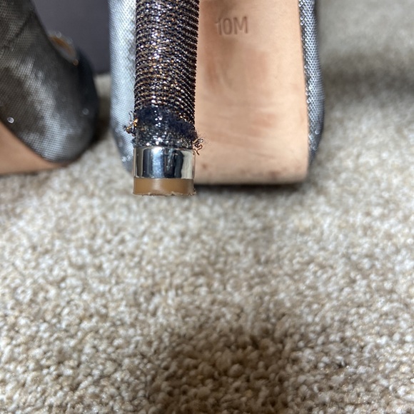 Badgley Mischka Sparkly Heels, Size 10 - Picture 6 of 9